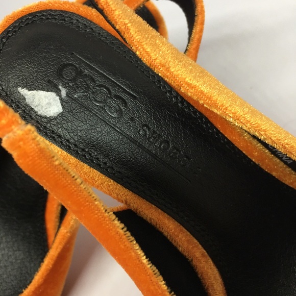 ASOS secret bow, swing back kitten velvet shoe - Picture 4 of 7